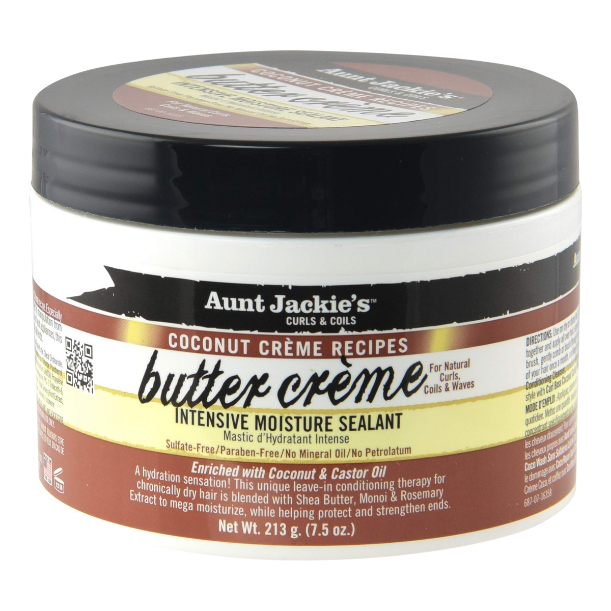 Crème au beurre de coco de tante Jackie 7,5 oz