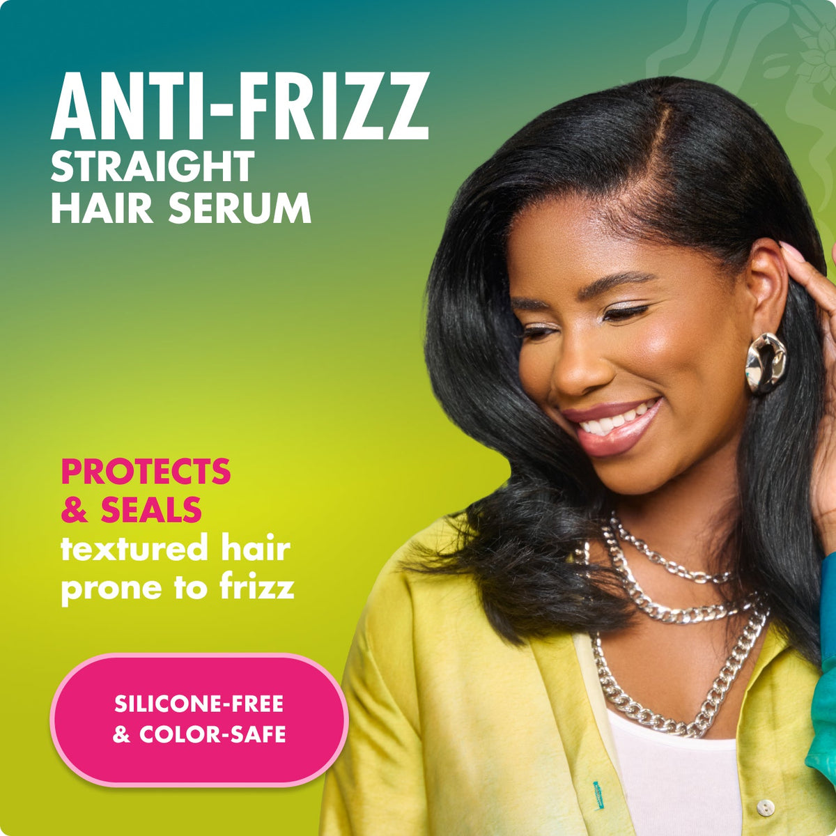 MIELLE Avocado & Tamanu Anti-Frizz Stay Straight Serum