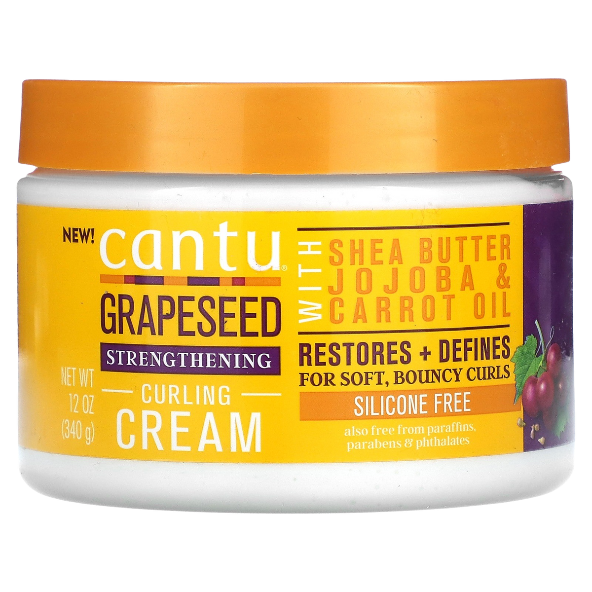 Cantu Grapeseed Curling Cream 12oz