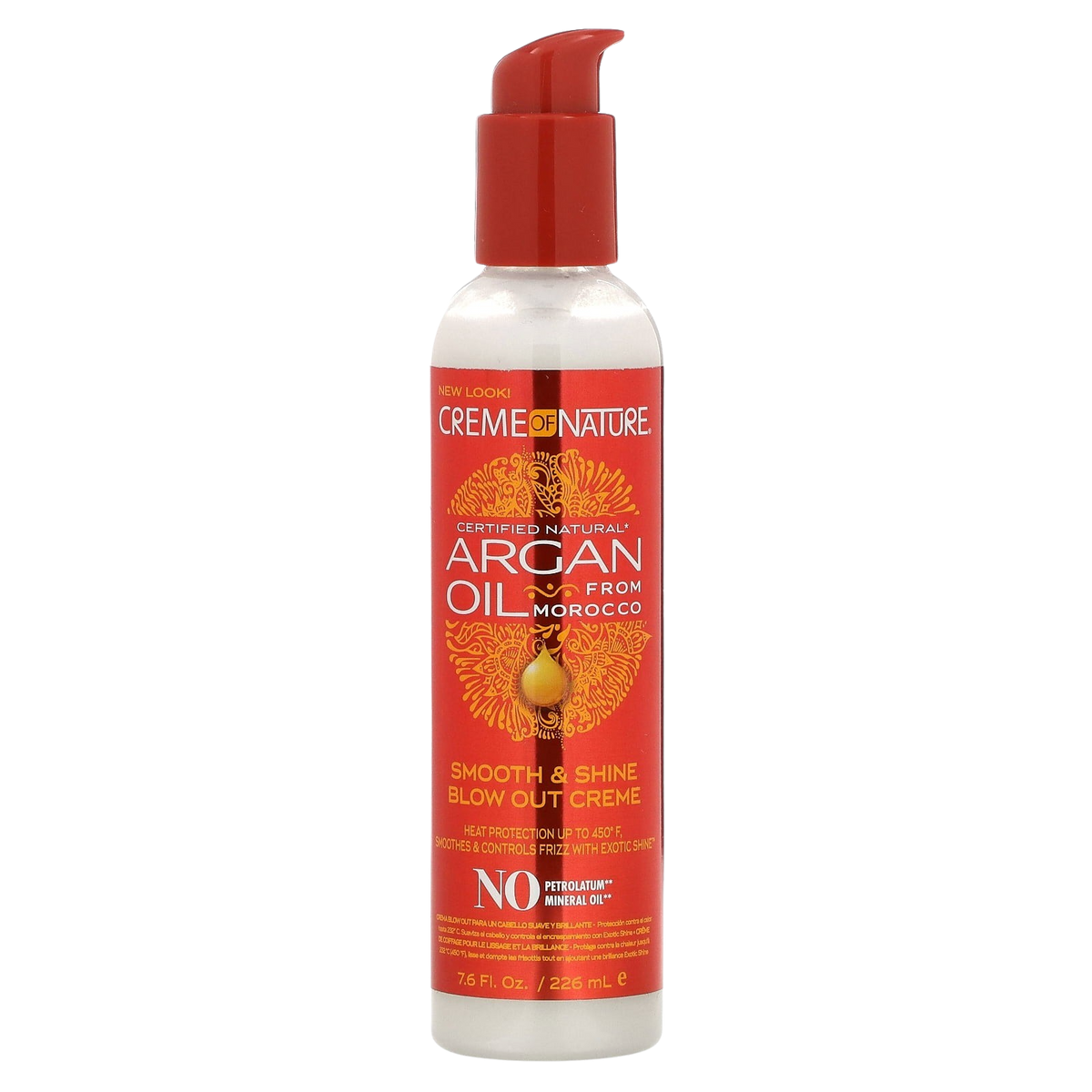 Creme of Nature Argan Oil Heat Protector Smooth & Shine Blow Out Creme 8.45oz