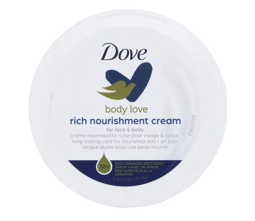 Dove Cream 75ml Rich Nourishing Jar Blue