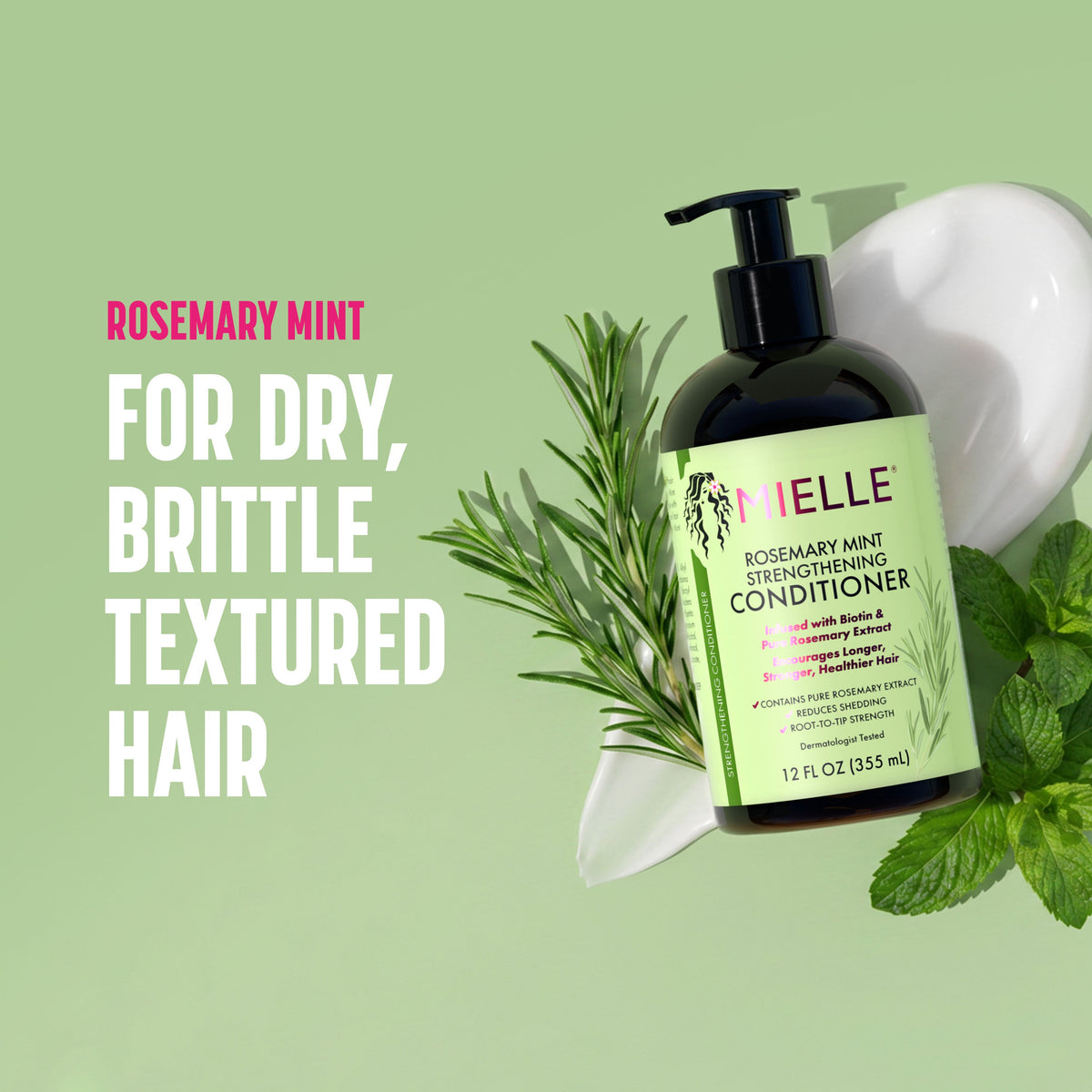 MIELLE Rosemary Mint Strengthening Conditioner 12oz