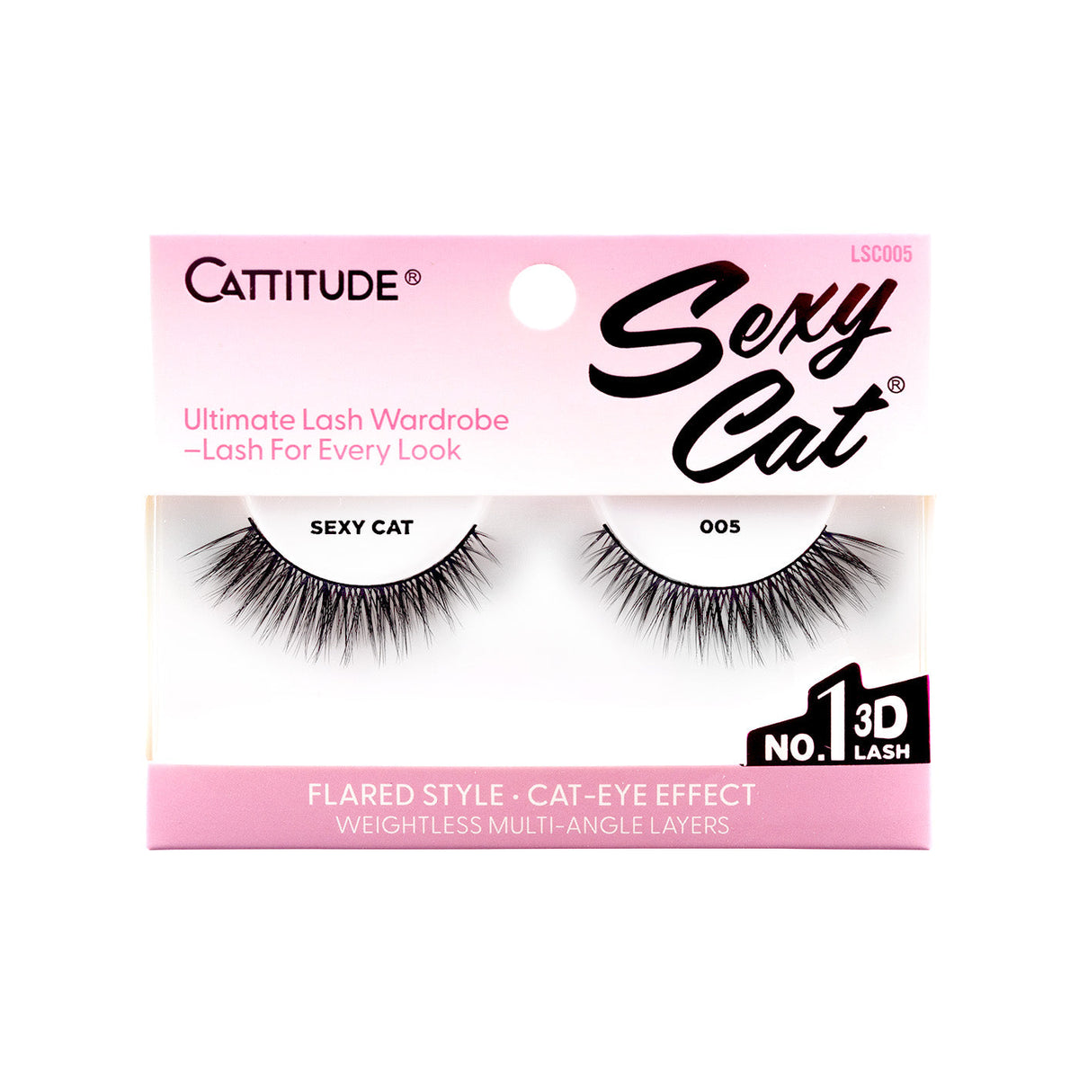 EBIN New York Cattitude Lashes Sexy Cat - 005
