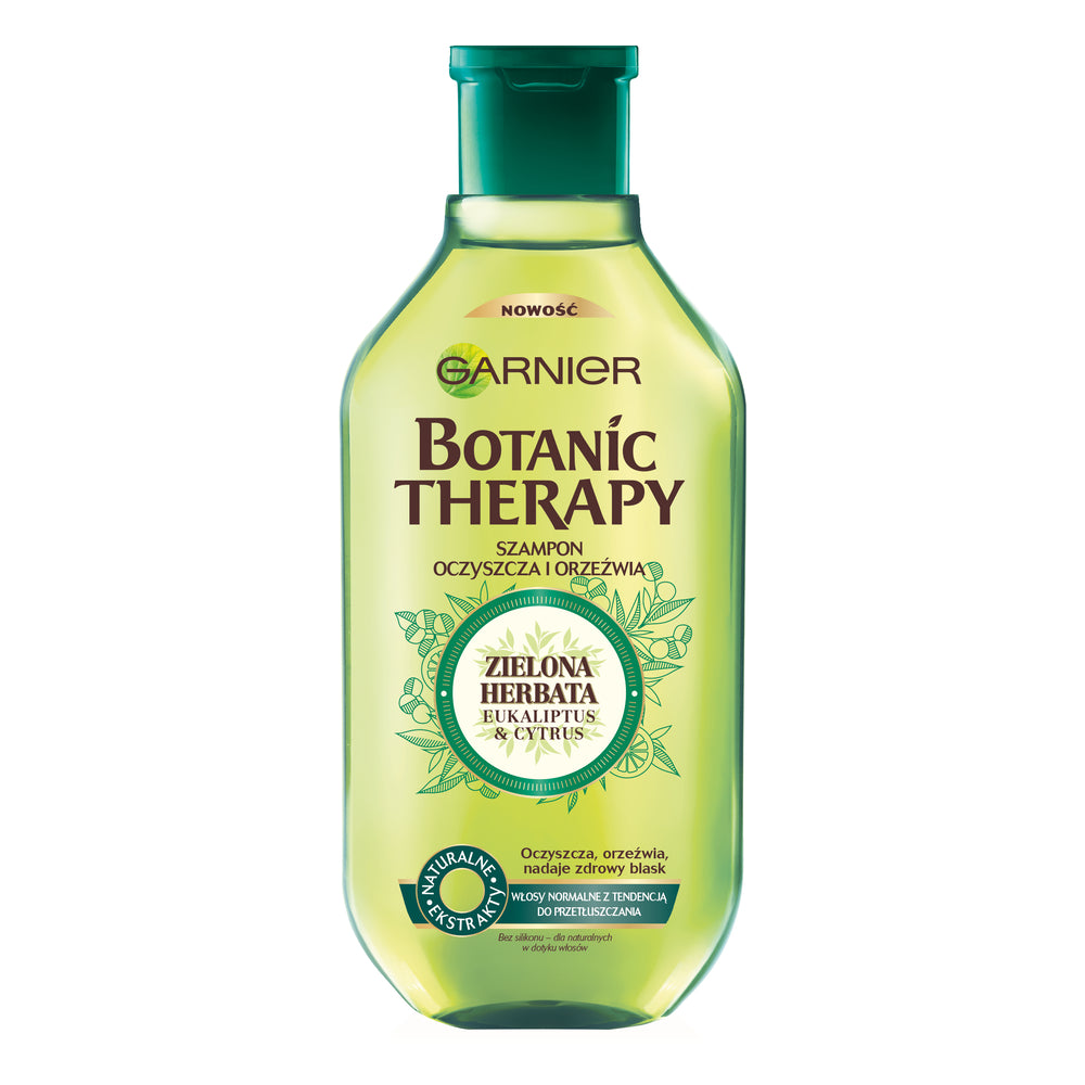 Garnier Botanic Therapy Green Tea, Eucalyptus & Citrus Cleansing Shampoo — 400 ml