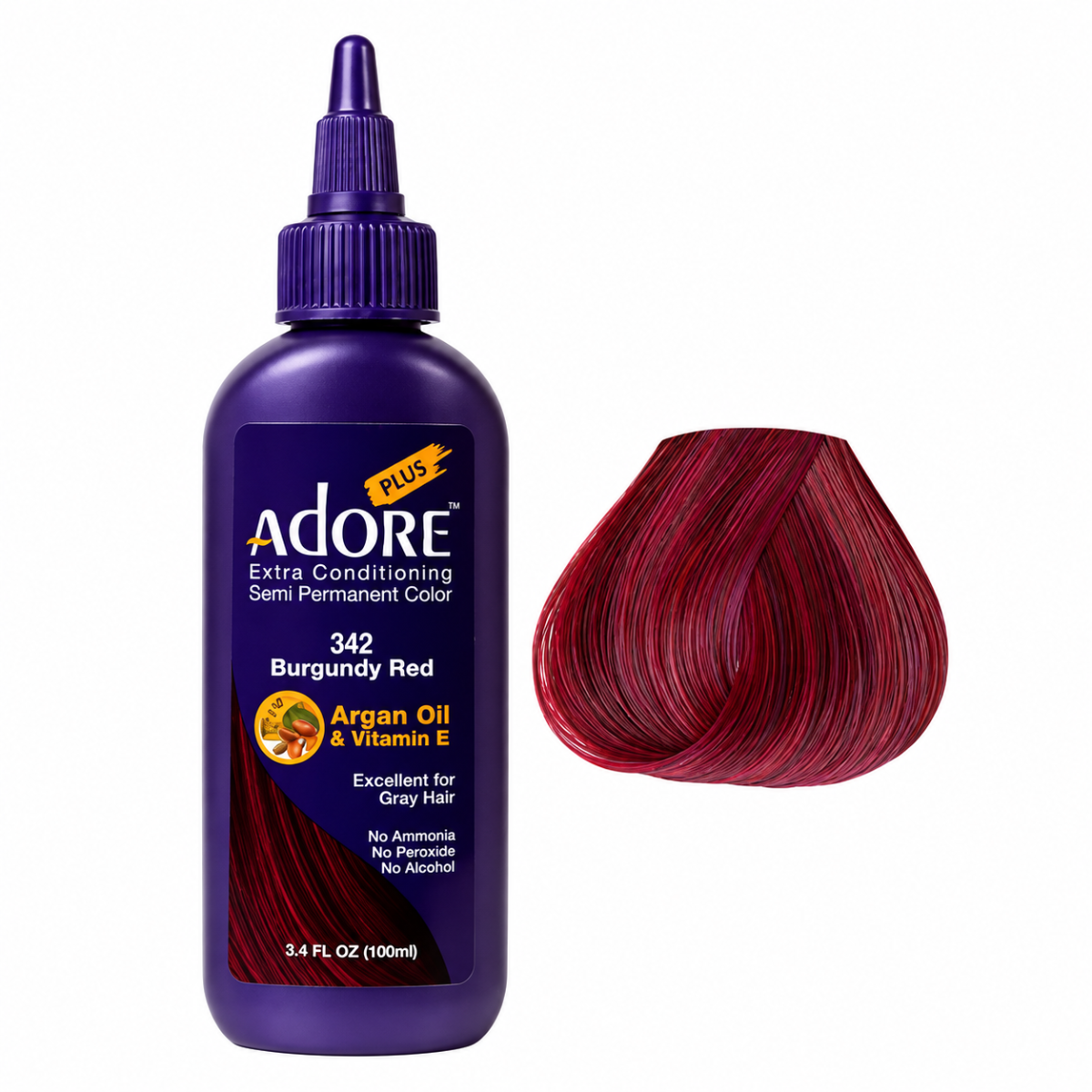 Adore Color No. 342 Burgundy Red