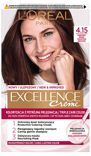 L’Oréal Paris Excellence Crème 4.15 – Iced Brown hair colour box