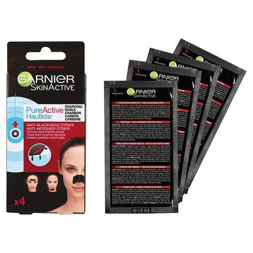 Garnier Pure Active charcoal nose strips 4 pieces