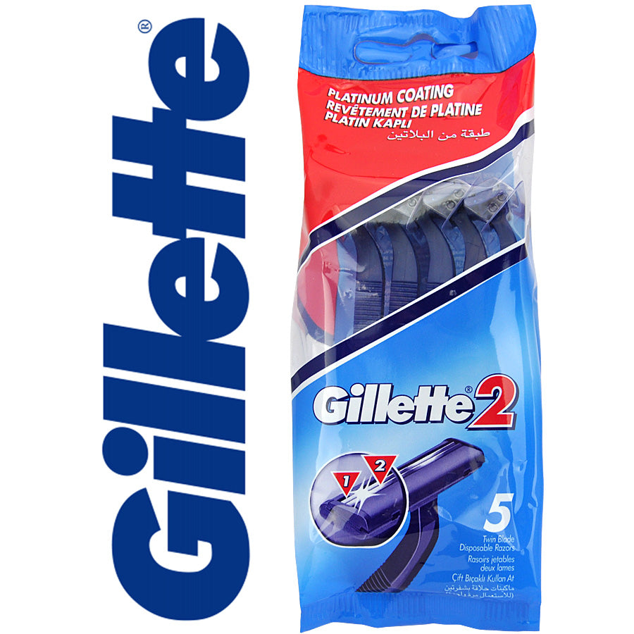 Gillette 2 Razor 5 Pack