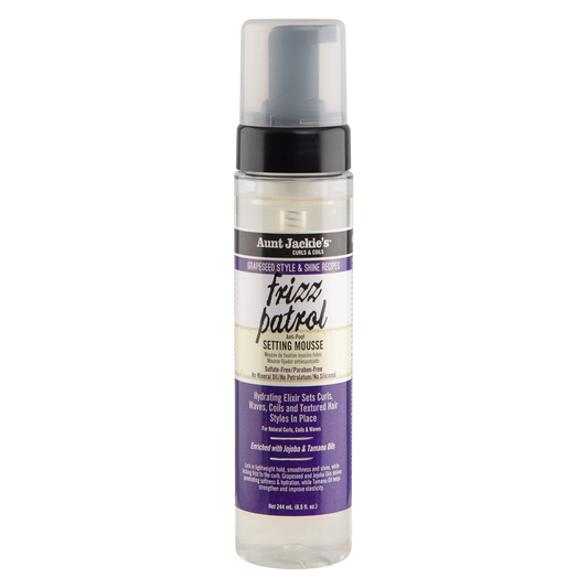 Aunt Jackie's Grapeseed Frizz Patrol Settign Mousse 8.5oz
