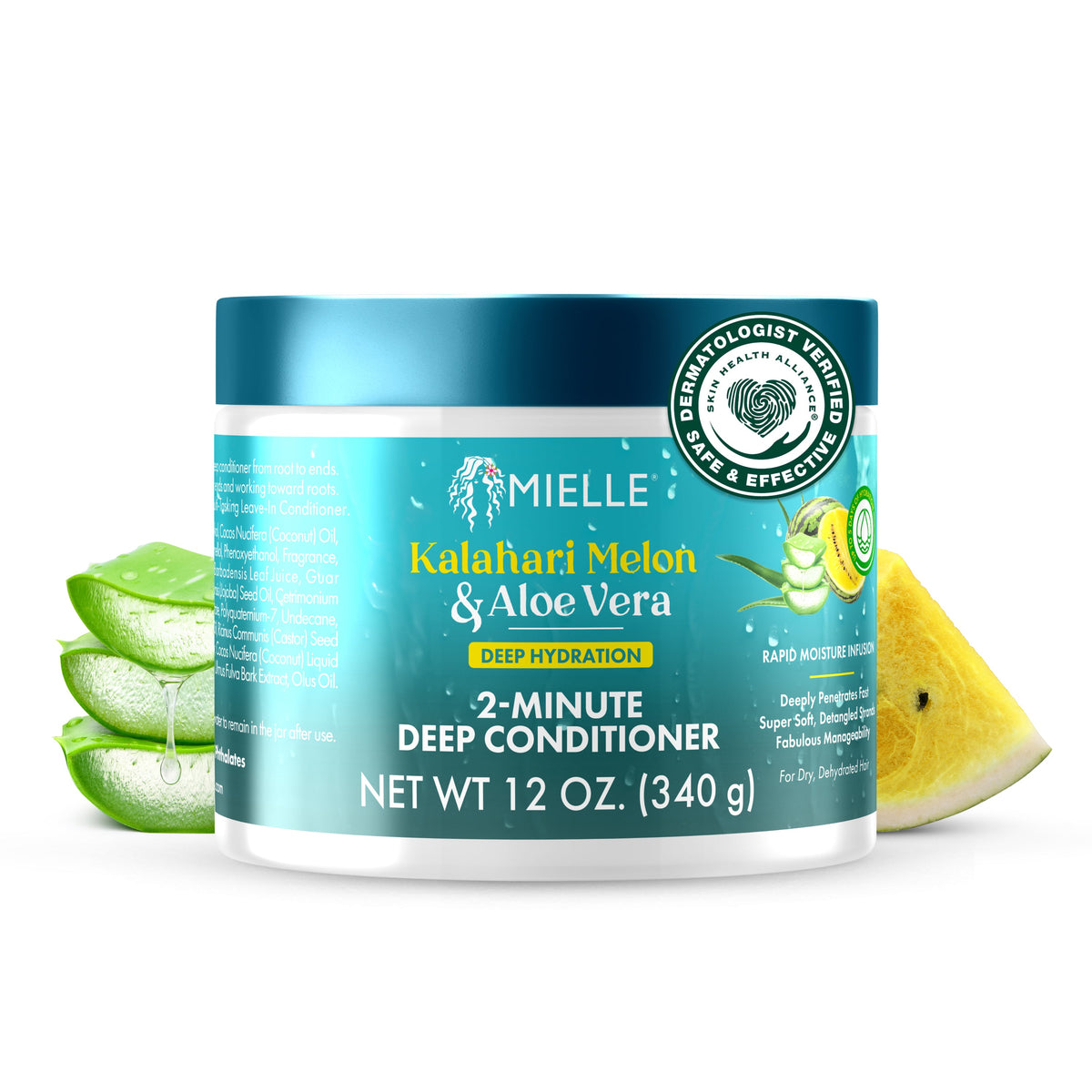 MIELLE Kalahari Melon & Aloe Deep Hydration 2-Minute Deep Conditioner