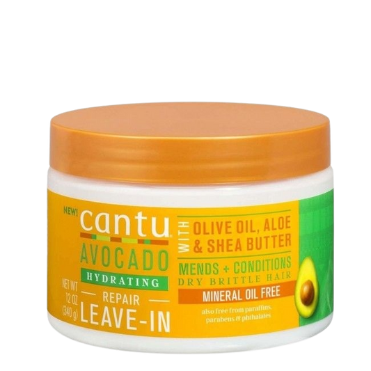 Crème réparatrice sans rinçage à l'avocat Cantu 12 oz