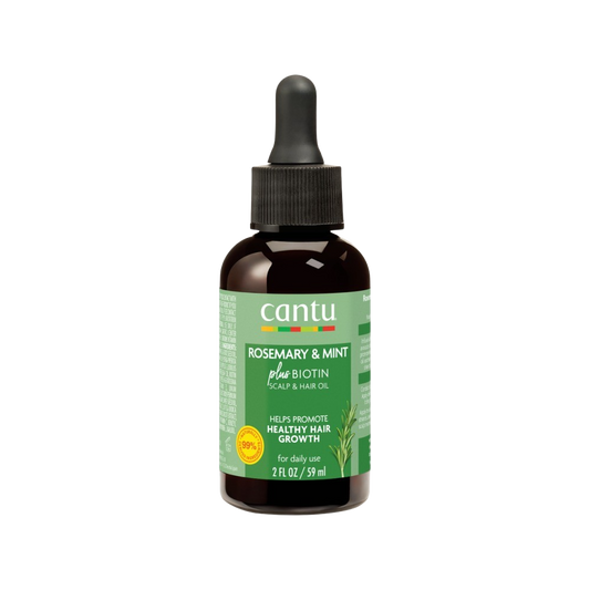 Huile pour le cuir chevelu infusée à la biotine Cantu 2 oz