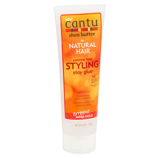 Cantu Natural Extreme Hold Styling Stay Glue Gel 8 oz