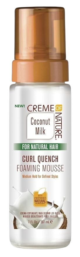 Creme of Nature Coconut Milk Curl Quench Foaming Mousse 7oz