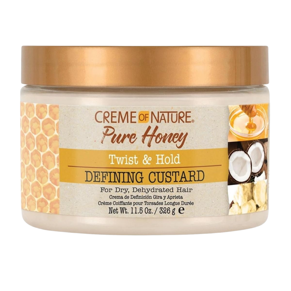 Crème au miel pur de Creme of Nature 11,5 oz