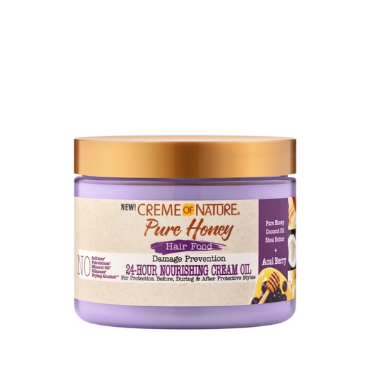 Creme of Nature Pure Honey Hair Food 24-Hour Nourishing Cream oil 135g