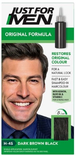 Just For Men H45 Hair Dark Brown Black