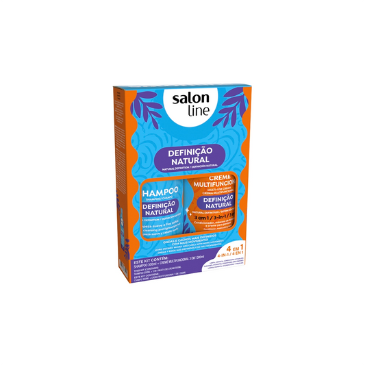 Salon Line Definition Natural Shampoo + Multifunctional Cream Kit 300ml