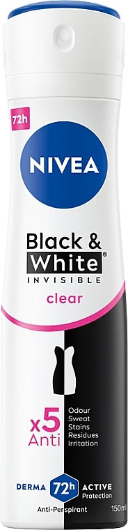 Nivea Deodorant 150ml Black & White Women
