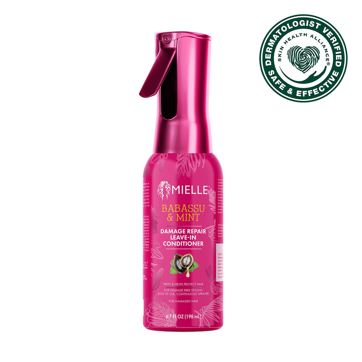MIELLE Babassu & Mint Damage Repair Leave-In Conditioner 6oz