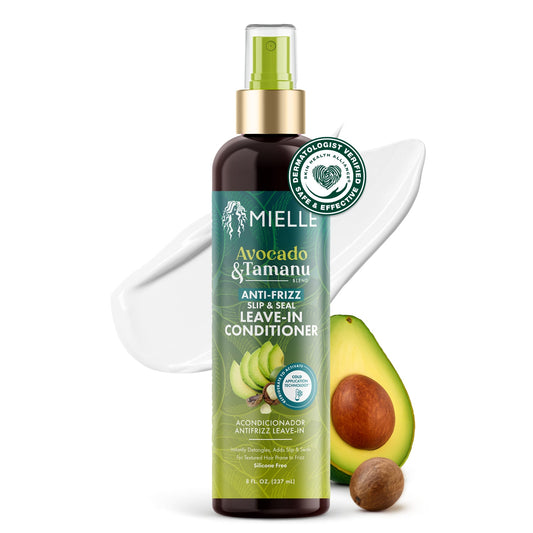 MIELLE Avocado & Tamanu Anti-Frizz Slip & Seal Leave-In Conditioner
