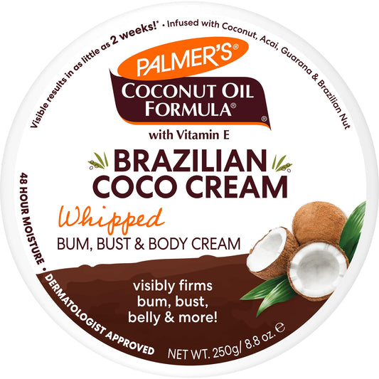 Palmers Coconut Brazilian Whipped Bum Bust Body Cream 250ml