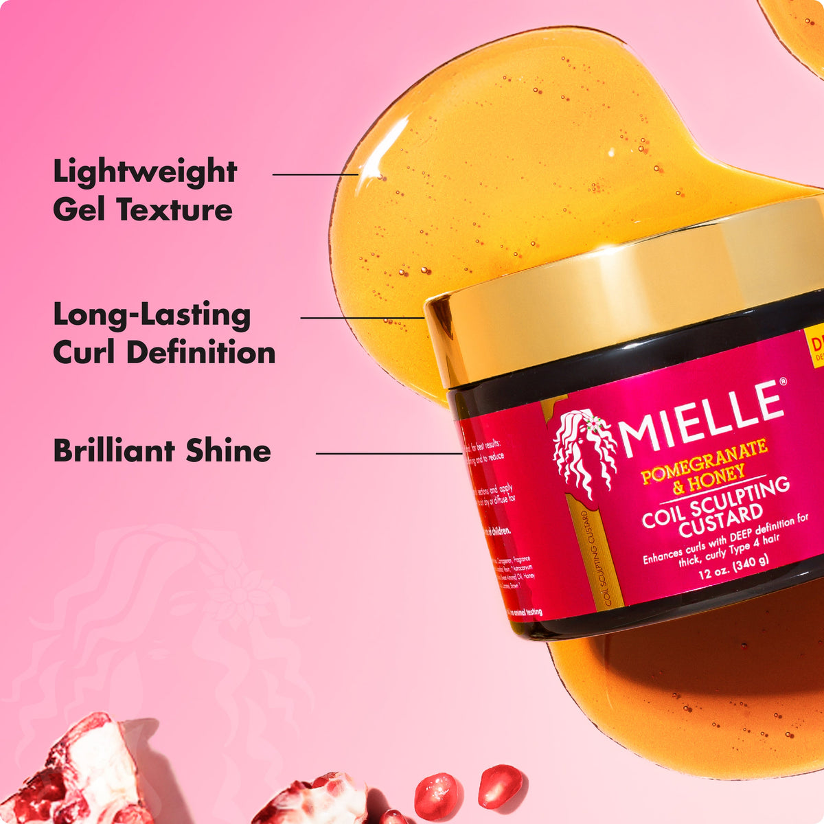 MIELLE Pomegranate & Honey Coil Sculpting Custard