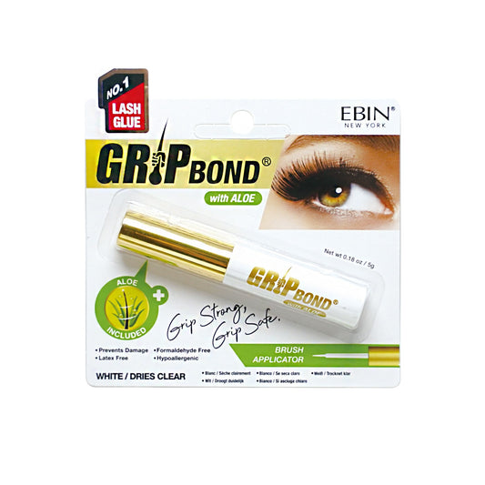 EBIN New York Grip Bond Eyelash Adhesive - Aloe 5g White