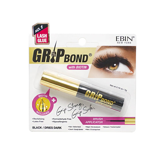 EBIN New York Grip Bond Eyelash Adhesive - Biotin 5g Black