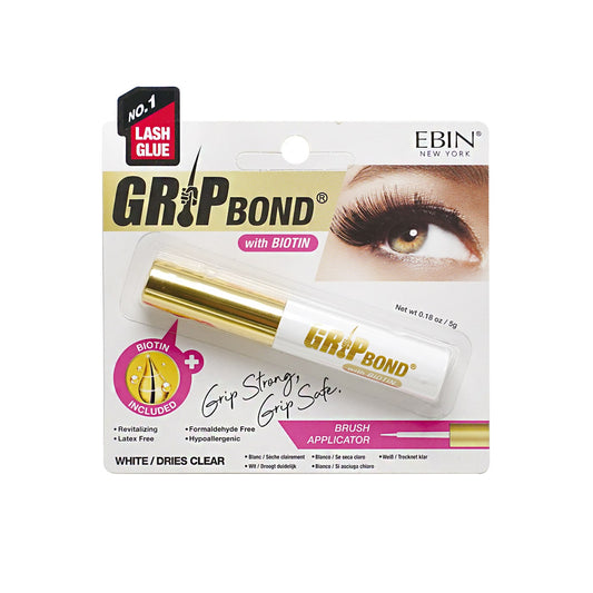 EBIN New York Grip Bond Eyelash Adhesive - Biotin 5g White