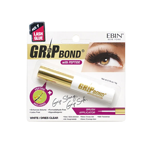 EBIN New York Grip Bond Eyelash Adhesive - Peptide 5g White