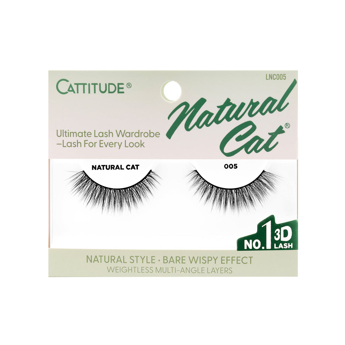 EBIN New York Cattitude Lashes Natural Cat - 005