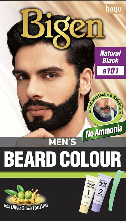 Bigen Mens Beard Color #101 Natural Black