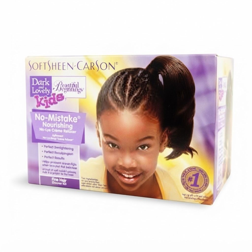 Dark & Lovely Beautiful Beginnings No-Lye Relaxer Kit Fine Hair