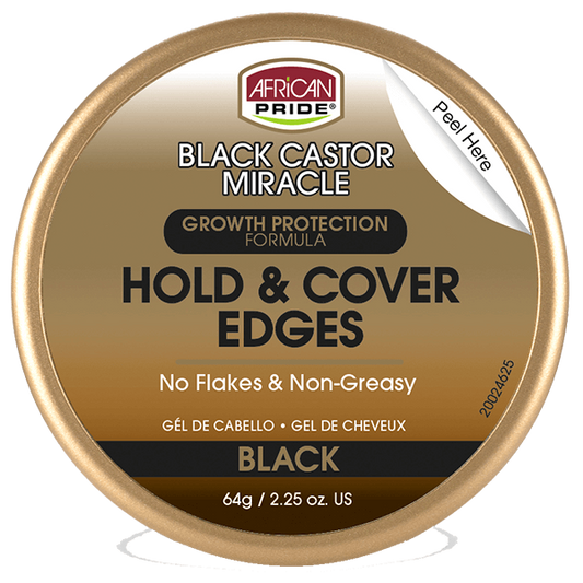 African Pride Black Castor Edge Gel 2.25oz