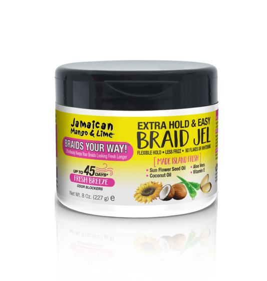 Jamaican Mango & Lime Braid Extra Hold & Easy Braid Jel 8oz
