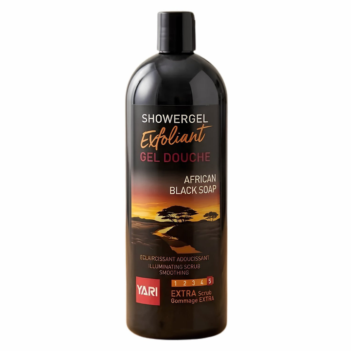 Yari Exfoliant Showergel African Black Soap 1000ml