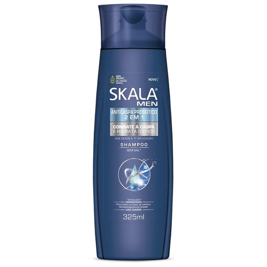 Skala Men Anticaspa Prebiótico 2 em 1 Shampoo 325 ml