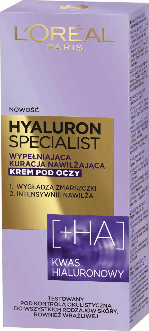 L'Oreal Hyaluron Specialist eye cream 15ml